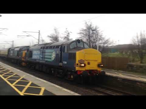 The Easter Chieftain with DRS Class 37 No 37259 & 37605 at Widdrington on the 30th March 2018.