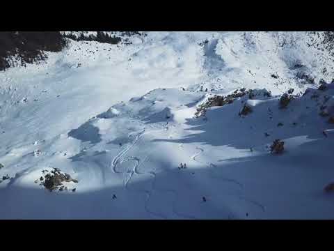 "Cassabanch" steep skiing in the Dolomites - Alta Badia