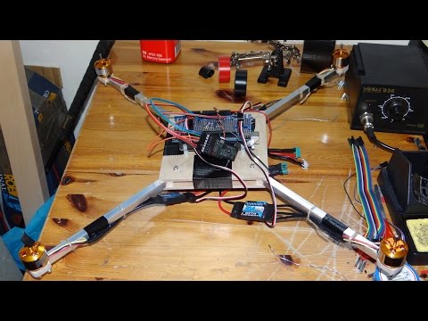 Homemade Quadcopter - part 5: Assembling the Flight Controller, Receiver, ESCs and Motors