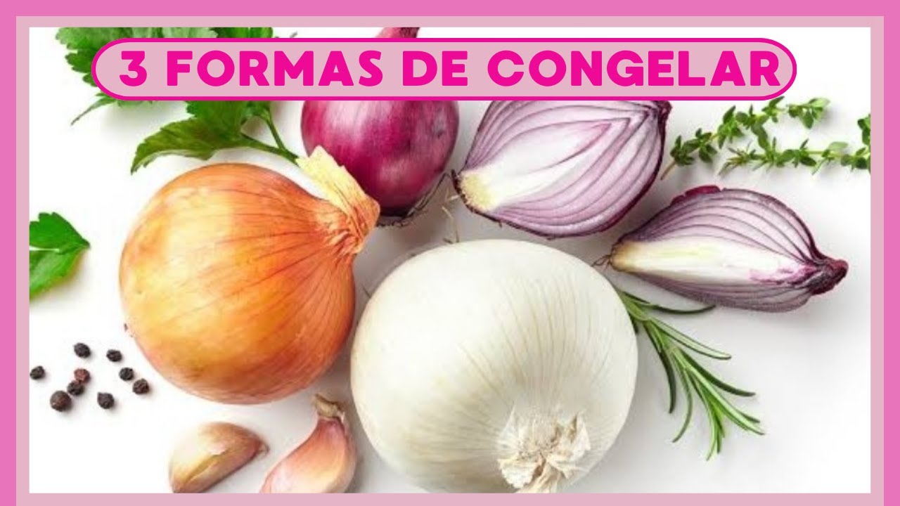 3 FORMAS DE CONGELAR CEBOLA | Como congelar cebola de forma prática  e sem conservantes