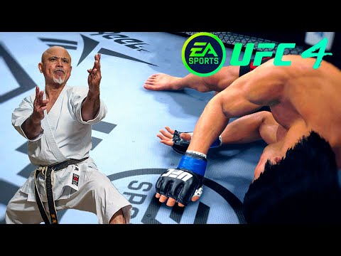 UFC4 Bruce Lee vs Old Karate Sensei EA Sports UFC 4 - Epic