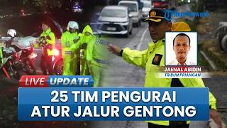 25 Personel Tim Pengurai Polres Tasikmalaya Kota Diterjunkan Atur Antrean Kendaraan di Jalur Gentong