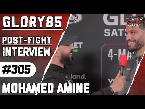 Mohamed Amine Post Fight Interview #GLORY85 🇲🇦🥊 #Momine