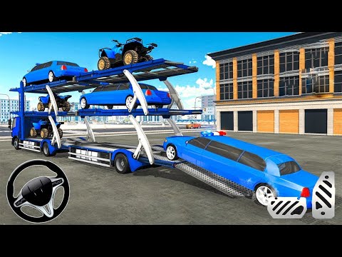 US Real Police Plane Limousine Car Quad Bike - Cargo Transporter Driving - Android GamePlay #4