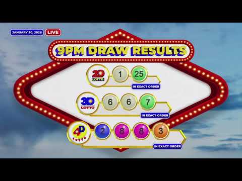 [LIVE] PCSO 9:00 PM Lotto Draw - January 30, 2026
