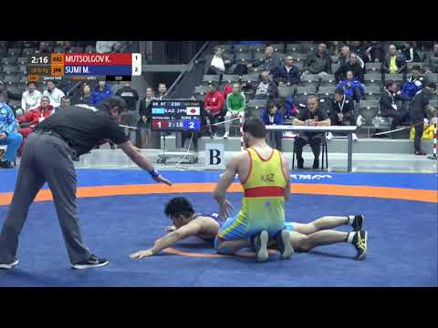 1/4 GR - 87 kg: K. MUTSOLGOV (KAZ) v. M. SUMI (JPN)