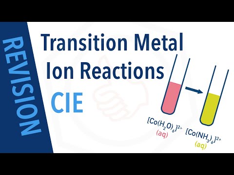 Reactions of Transition Metal Ions in Aqueous Solution CIE REVISION (A-level Chemistry)
