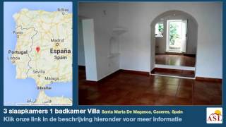 preview picture of video '3 slaapkamers 1 badkamer Villa te Koop in Santa Marta De Magasca, Caceres, Spain'