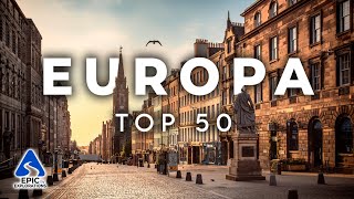 Top 50 Lugares e Destinos Mais Bonitos para Visitar na Europa | 4K