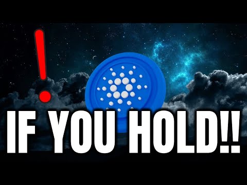CARDANO (ADA) IF YOU HOLD YOU NEED TO REALIZE THIS BEFORE OTHERS !! | CARDANO PRICE PREDICTION????