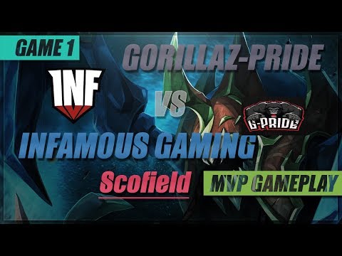 Scofield MVP Gameplay | Infamous Gaming vs Gorillaz-Pride | Game 1