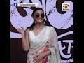 Alia Bhat Aka Gangubhai Hot Avtar In White Saree Alia Bhat Looks Gorgeous In Promotion