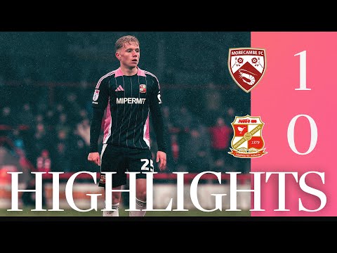 FC Morecambe 1-0 FC Swindon Town