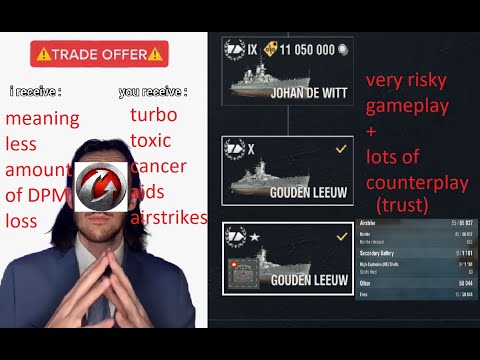 A World of Warships Leg-mod Review: Gouden Leeuw