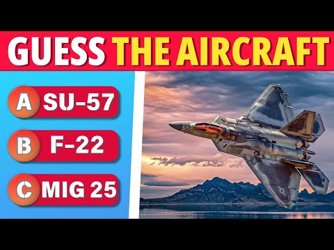Can YOU Guess All These Military Planes? Aviation Quiz | Fighter Jet!
