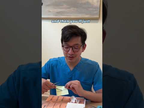 KEV TAKEOVER: how to remove sutures #shorts
