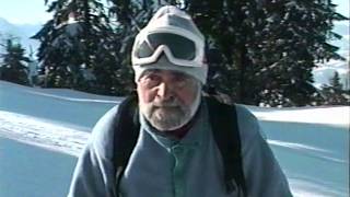 Alexandru Floricioiu filmat de Dan Ionescu la schi in Postavar, iarna 2000