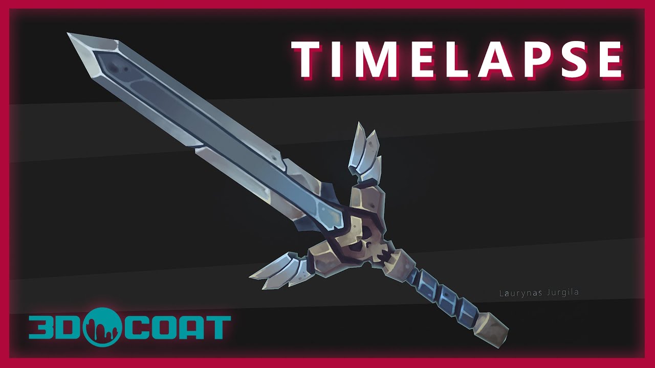 Skull Sword Speed Art in 3D Coat [Handpainted][Tutorial]