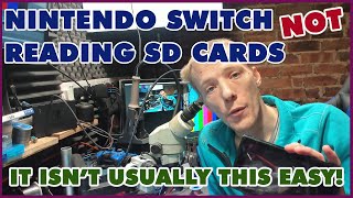 I NEVER Get The Easy Jobs... Usually! Nintendo Switch Not Reading SD Cards. Can I Fix It?