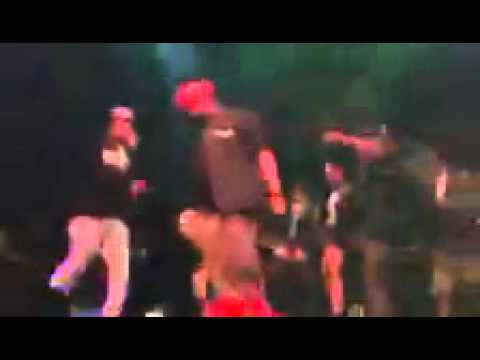 YUN SHEP LOVERANCE KOOL JOHN ST SPITTIN AND RAWNAY PERFORMING CALI ON STAGE