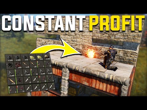 RAIDING THE WEIRDEST BASE DESIGN EVER GAVE US JUICY SULFUR PROFIT - Rust Survival Gameplay | S20-E4