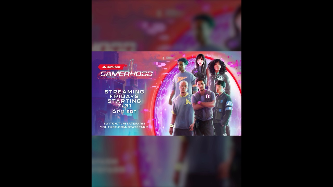 Watch @statefarm Gamerhood TODAY @6pm ET #statefarmpartner