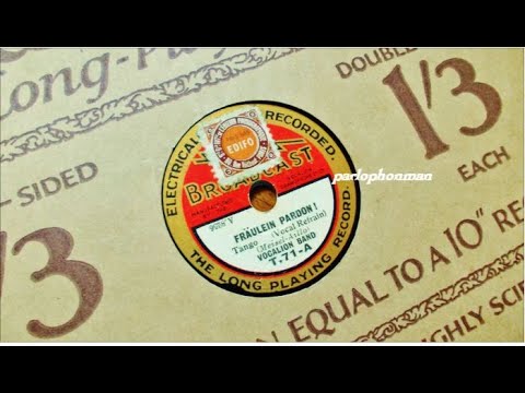 Saxophon Orchester Dobbri & Max Mensing - Vocalion Band Theo Mackeben : Fräulein Pardon ...