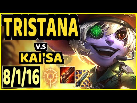 FORG1VEN (TRISTANA) vs KAI'SA - 8/1/16 KDA BOTTOM ADC CHALLENGER GAMEPLAY - EUW