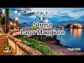 Lago Maggiore STRESA Night Life 4K Walking Tour Italy