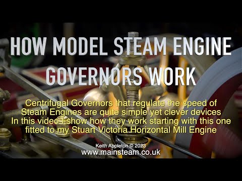 HOW MODEL STEAM ENGINE GOVERNORS WORK