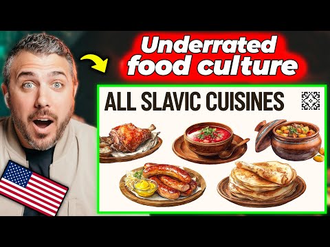 American Reacts to All Slavic Cuisines...These Look AMAZING! 🇵🇱🇷🇸🇺🇦🇸🇰