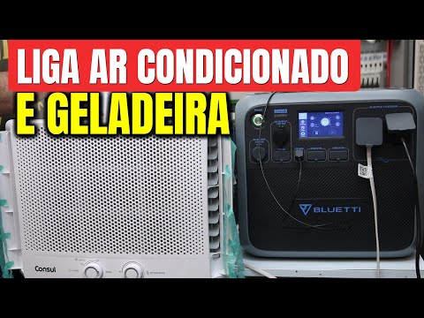 PowerBank AC 40.000mAh Liga AR Condicionado e Geladeira com BLUETTI Power Station AC200P
