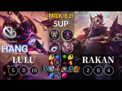 VG Hang Lulu vs Rakan Sup - KR Patch 10.21