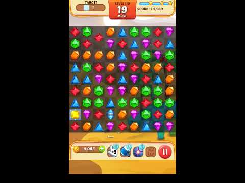 Jewel Match King Level 110 - Walkthrough ( No Booster )