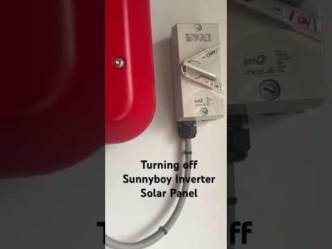 Turning off SunnyBoy Inverter for Solar panels.. #sunnyboy #replayscore934 #solarsystem #cyclone