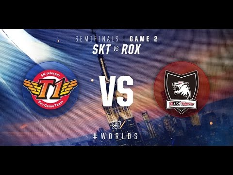 SKT (SK Telecom) vs  ROX (ROX Tigers) - GAME 2 HIGHLIGHTS - Semifinals - 2016 WORLD CHAMPIONSHIP