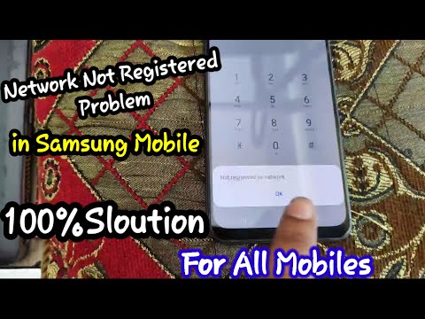 Not Registered ON network  Problem in Samsung Mobile | How to Solve Network Note Registered problem