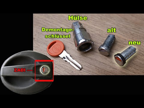 How to replace the ZADI lock cylinder using the removal key! | Tutorial | Factorem