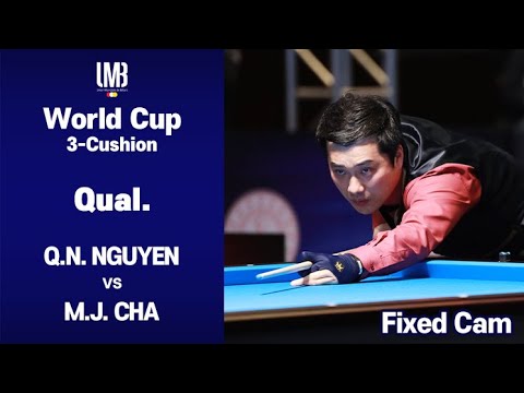 [Antalya World Cup 3-Cushion 2020] Qual. - Q.N. NGUYEN (VIE) vs M.J. CHA (KOR). 40pts