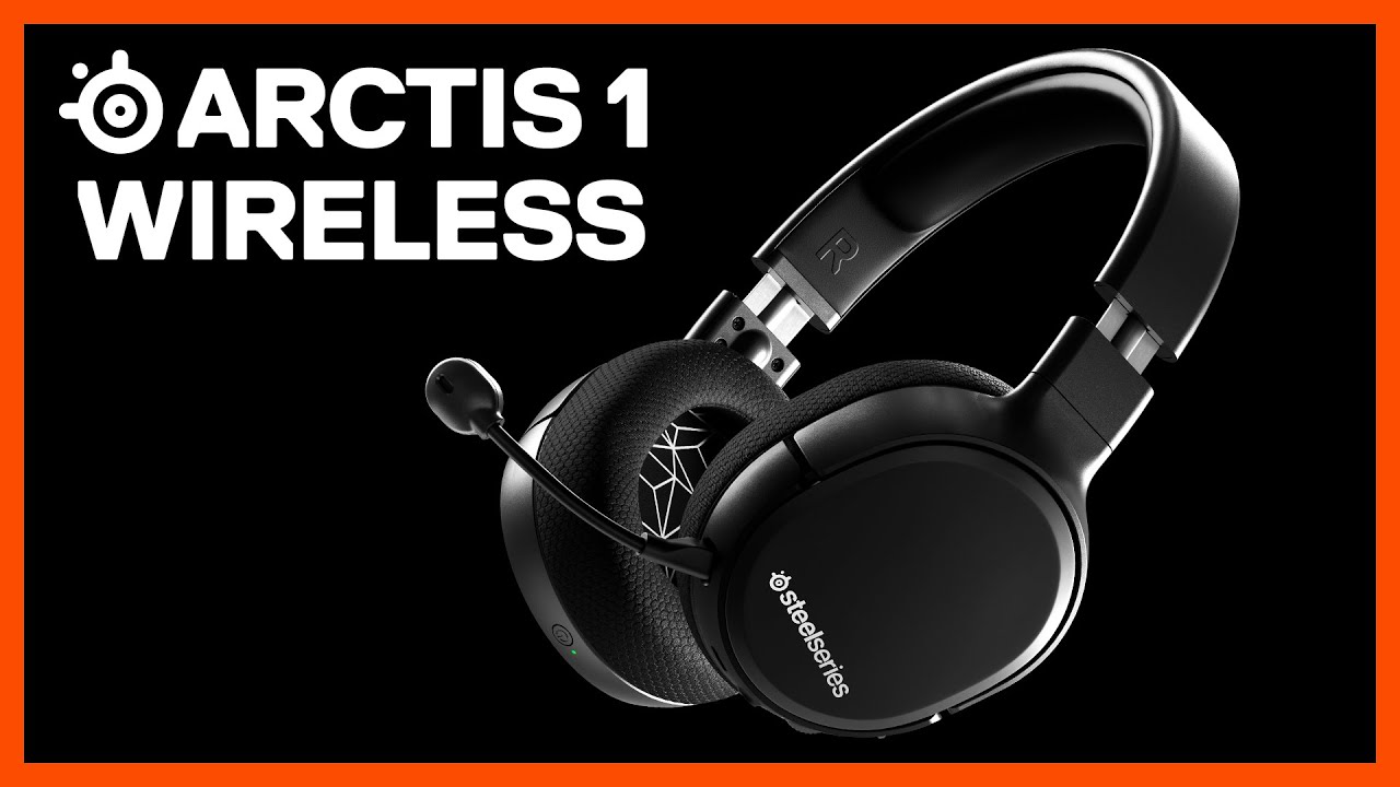 SteelSeries Arctis 1 Wireless Gaming Headset, Bidirectional Noise-Canceling Polar Pattern, Lossless 2.4 GHz Wireless Type, Detachable ClearCast Mic, For PS4, PS5, Black | 61519
