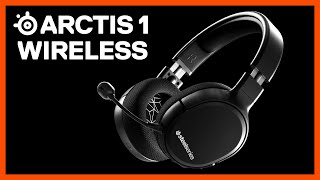 SteelSeries Arctis 1 Wireless Gaming Headset for PS5, PS4, PC, Switch, Android USB-C Wireless Detachable ClearCast Microphone Black - Certified Refurbished Brown Box