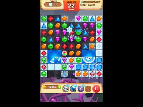 Jewel Match King Level 378 - Walkthrough ( No Booster )