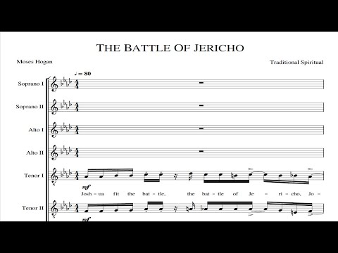 The Battle of Jericho - Moses Hogan (Virtual Score)