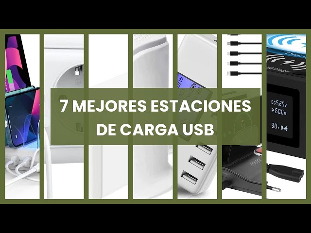 Vídeo relacionado con Estación de Carga USB, Escritorio USB Hub Cargador con Cargador múltiple de 30 W Concentrador de 6 Puertos 100 a 240 V con Cable de 150 cm para Smartphones y Tablets