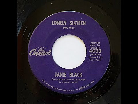 Janie Black stereo Lonely Sixteen & Flip 1961