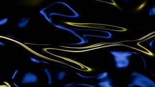 Super Calming Organic Wave Background Video 4k - VJ LOOP NEON - Smooth Blue Yellow Swirls