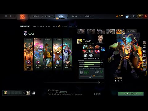 dota2fullmatch - topson - Clinkz - Tundra vs OG