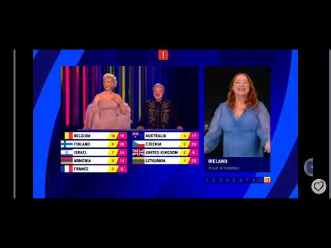 Niamh Kavanagh - 1993 winner presenting points ❤️