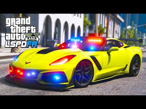 Let's go on patrol with this unmarked Corvette!! (GTA 5 Mods - LSPDFR Gameplay)