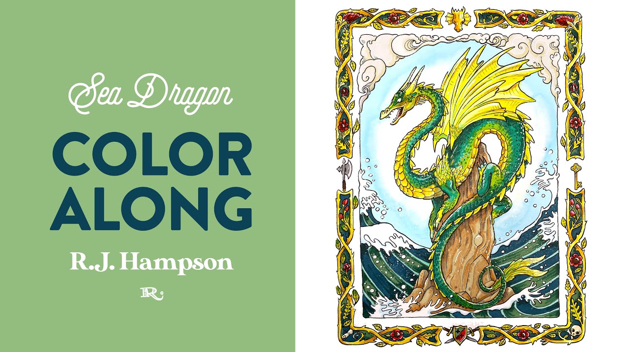 Sea Dragon Color Along: Coloring Dragon Scales